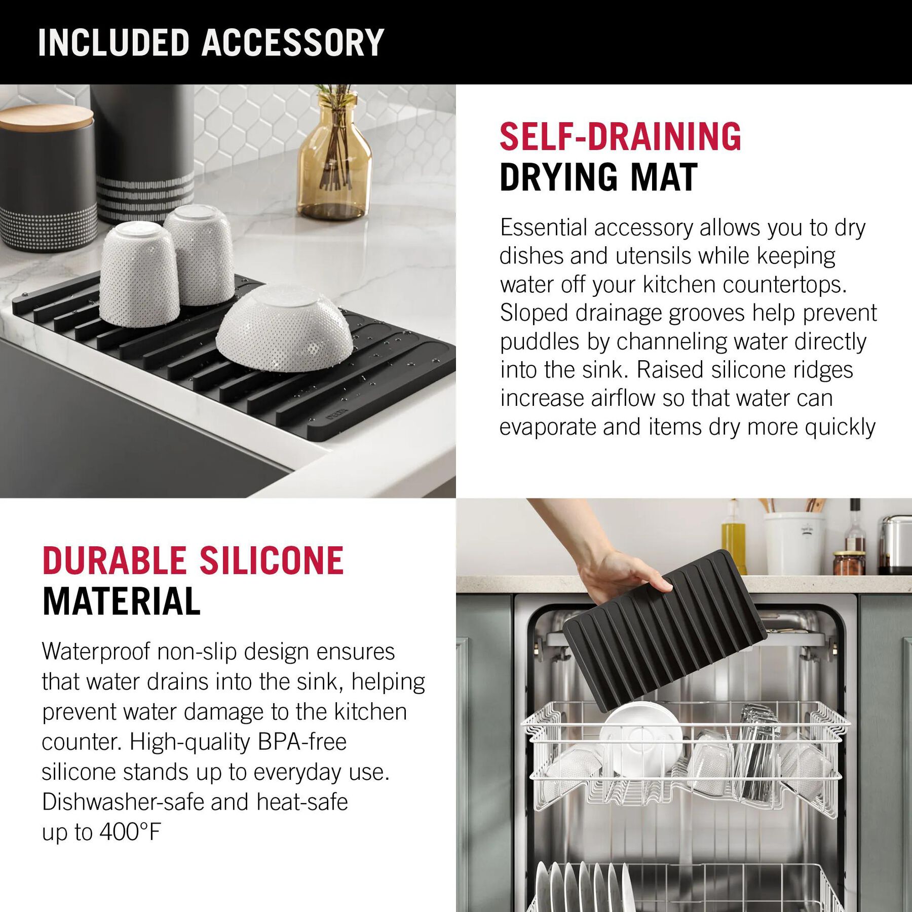 27&rdquo; Workstation Kitchen Sink Undermount&nbsp;16 Gauge&nbsp;Stainless Steel Single Bowl with&nbsp;WorkFlow&trade; Ledge and Accessories